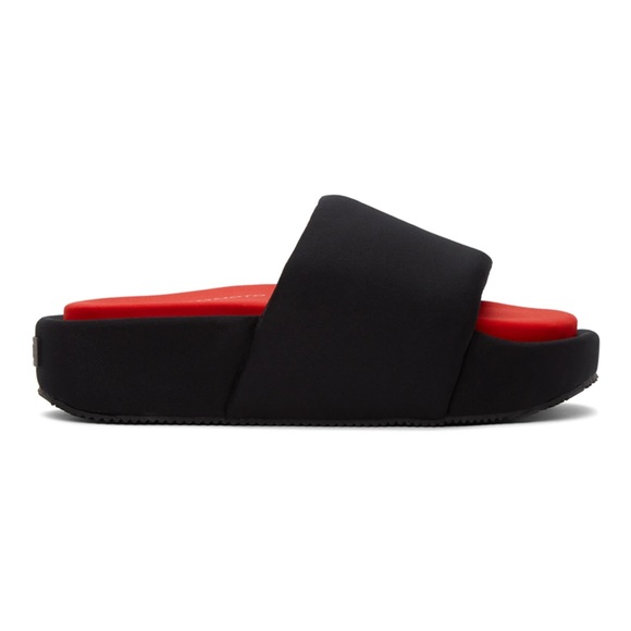 Y-3 Yohji Yamamoto Black Neoprene Platform Slides US Size 8 Brand New - Picture 7 of 9
